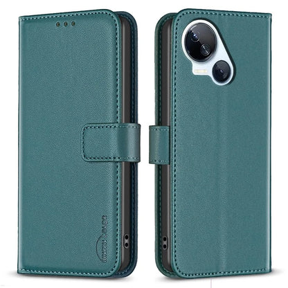 BINFEN COLOR BF17 For Transsion Tecno Spark 10 5G Wallet Leather Case Flip Magnetic Phone Cover