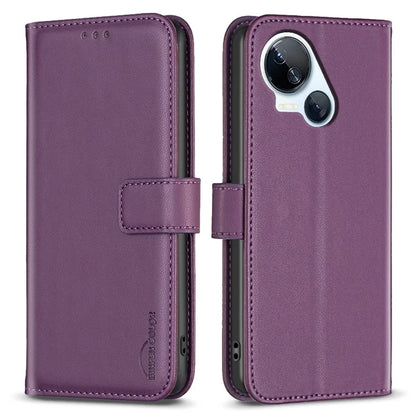 BINFEN COLOR BF17 For Transsion Tecno Spark 10 5G Wallet Leather Case Flip Magnetic Phone Cover