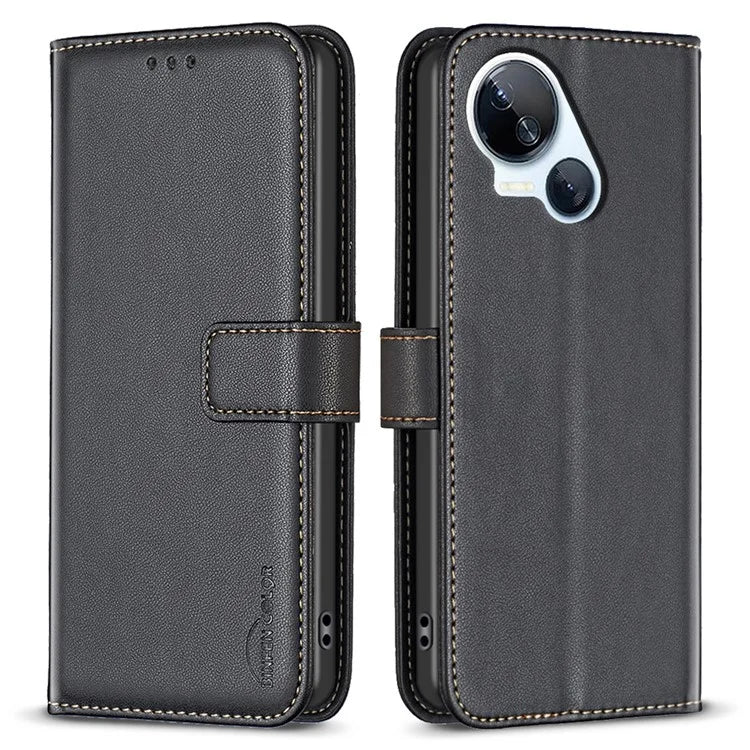 BINFEN COLOR BF17 For Transsion Tecno Spark 10 5G Wallet Leather Case Flip Magnetic Phone Cover