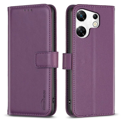 BINFEN COLOR BF17 For Transsion Infinix Zero 30 4G Leather Phone Case TPU Inner Shell Wallet Cover