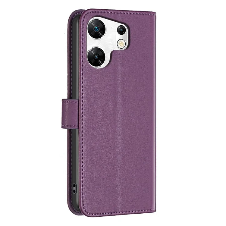 BINFEN COLOR BF17 For Transsion Infinix Zero 30 4G Leather Phone Case TPU Inner Shell Wallet Cover