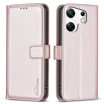 BINFEN COLOR BF17 For Transsion Infinix Zero 30 4G Leather Phone Case TPU Inner Shell Wallet Cover