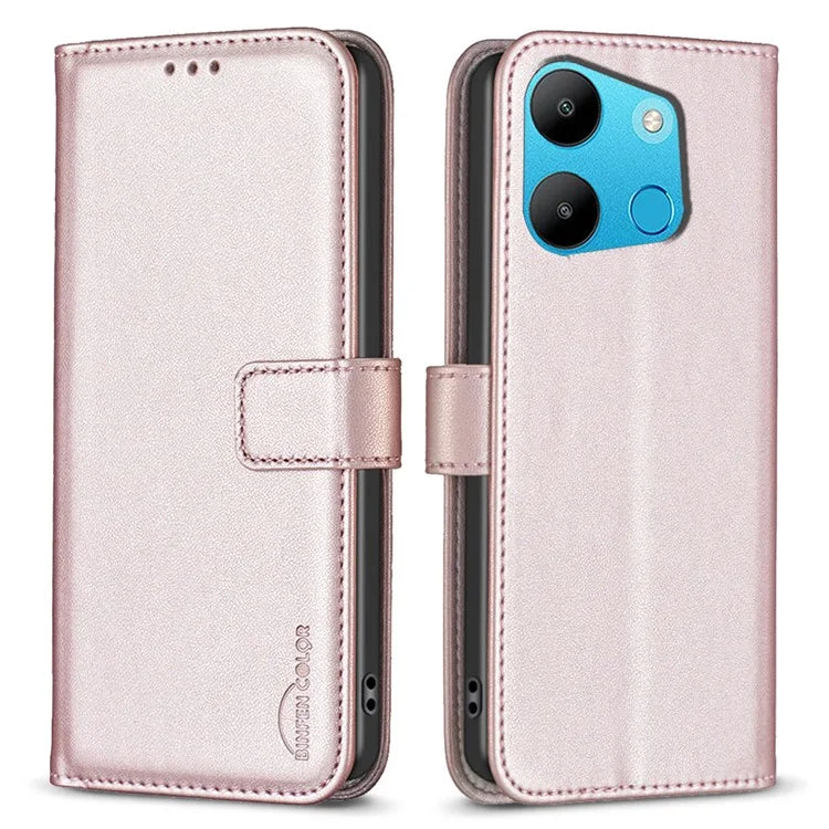 BINFEN COLOR BF17 For Transsion Tecno Spark Go 2023 4G / Pop 7 Pro 4G / Transsion Infinix Smart 7 4G Phone Case Folio PU Leather Cover