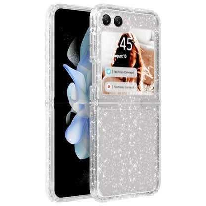 For Samsung Galaxy Z Flip5 5G Glitter Phone Case PC + TPU Protective Cover