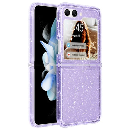 For Samsung Galaxy Z Flip5 5G Glitter Phone Case PC + TPU Protective Cover