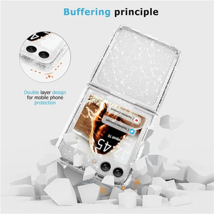 For Samsung Galaxy Z Flip5 5G Glitter Phone Case PC + TPU Protective Cover
