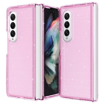 For Samsung Galaxy Z Fold4 5G Folding Phone Case Glitter PC + TPU Cover