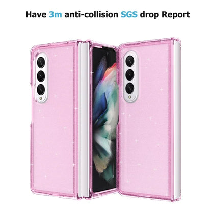 For Samsung Galaxy Z Fold4 5G Folding Phone Case Glitter PC + TPU Cover