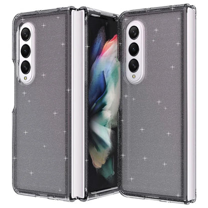 For Samsung Galaxy Z Fold4 5G Folding Phone Case Glitter PC + TPU Cover