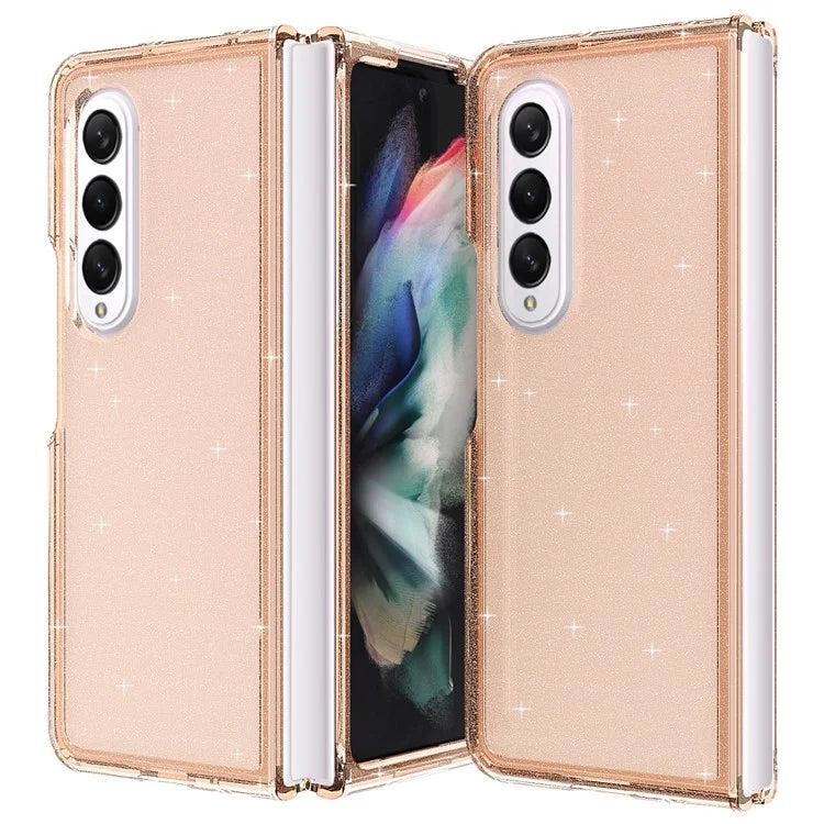 For Samsung Galaxy Z Fold4 5G Folding Phone Case Glitter PC + TPU Cover