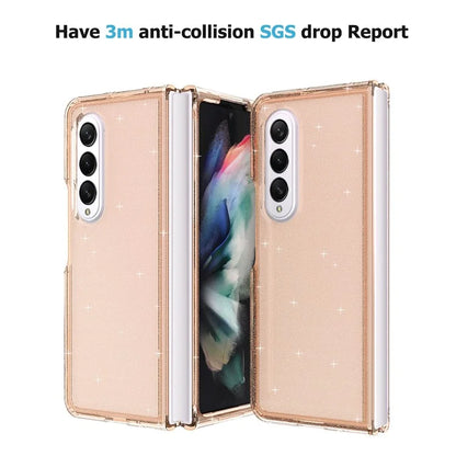 For Samsung Galaxy Z Fold4 5G Folding Phone Case Glitter PC + TPU Cover