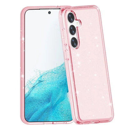 For Samsung Galaxy S24+ Case PC + TPU Shiny Glitter Phone Cover