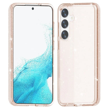 For Samsung Galaxy S24+ Case PC + TPU Shiny Glitter Phone Cover