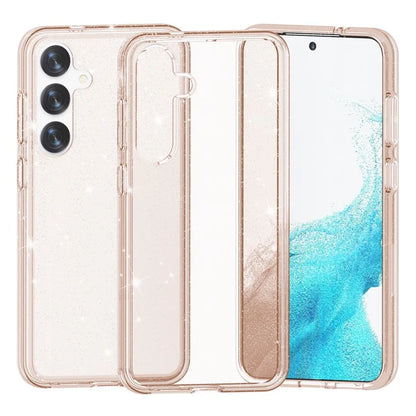 For Samsung Galaxy S24+ Case PC + TPU Shiny Glitter Phone Cover