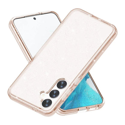 For Samsung Galaxy S24+ Case PC + TPU Shiny Glitter Phone Cover