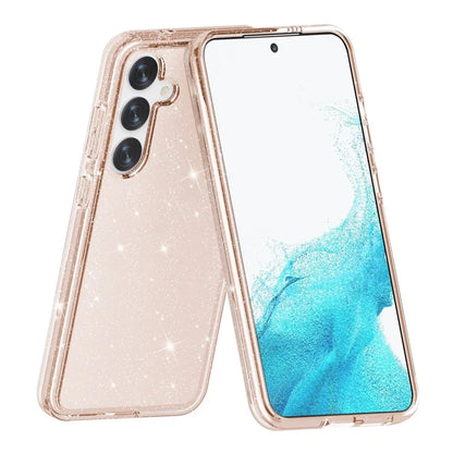 For Samsung Galaxy S24+ Case PC + TPU Shiny Glitter Phone Cover