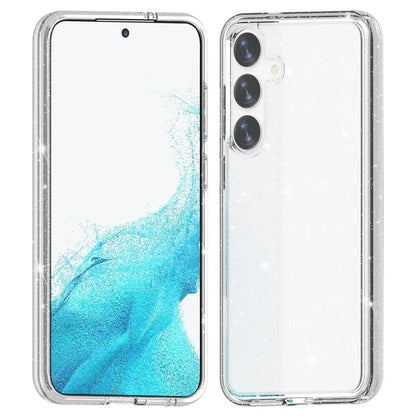For Samsung Galaxy S24+ Case PC + TPU Shiny Glitter Phone Cover