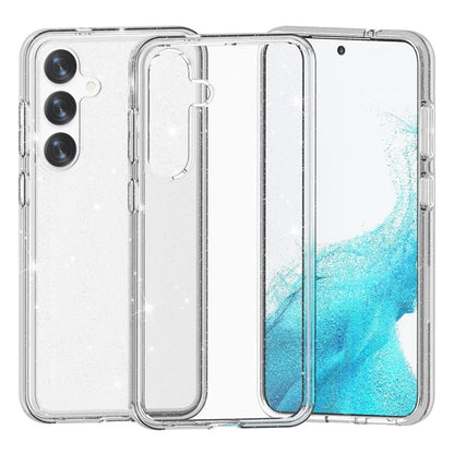 For Samsung Galaxy S24+ Case PC + TPU Shiny Glitter Phone Cover