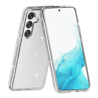 For Samsung Galaxy S24+ Case PC + TPU Shiny Glitter Phone Cover