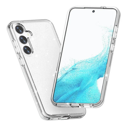 For Samsung Galaxy S24+ Case PC + TPU Shiny Glitter Phone Cover