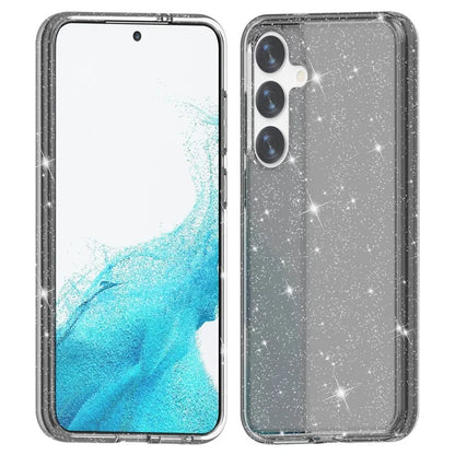 For Samsung Galaxy S24+ Case PC + TPU Shiny Glitter Phone Cover