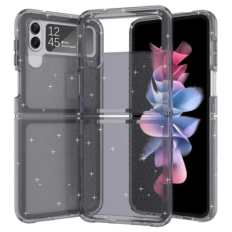For Samsung Galaxy Z Flip3 5G Case Shiny Glitter PC + TPU Folding Phone Cover