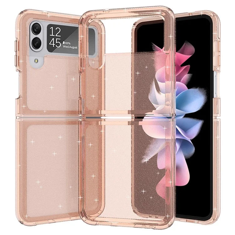 For Samsung Galaxy Z Flip3 5G Case Shiny Glitter PC + TPU Folding Phone Cover