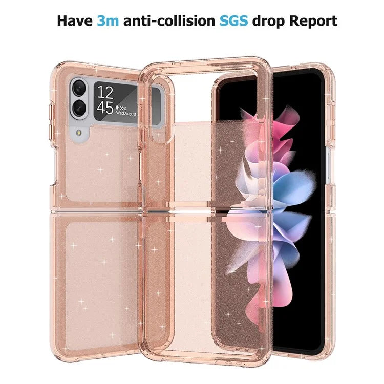 For Samsung Galaxy Z Flip3 5G Case Shiny Glitter PC + TPU Folding Phone Cover