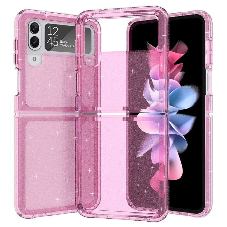 For Samsung Galaxy Z Flip3 5G Case Shiny Glitter PC + TPU Folding Phone Cover
