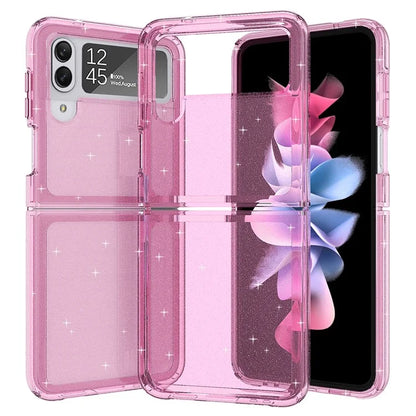 For Samsung Galaxy Z Flip4 5G Case Sparkly Glitter PC + TPU Phone Cover