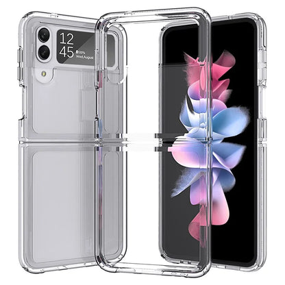 For Samsung Galaxy Z Flip3 5G Case PC+TPU Anti-scratch Transparent Phone Cover
