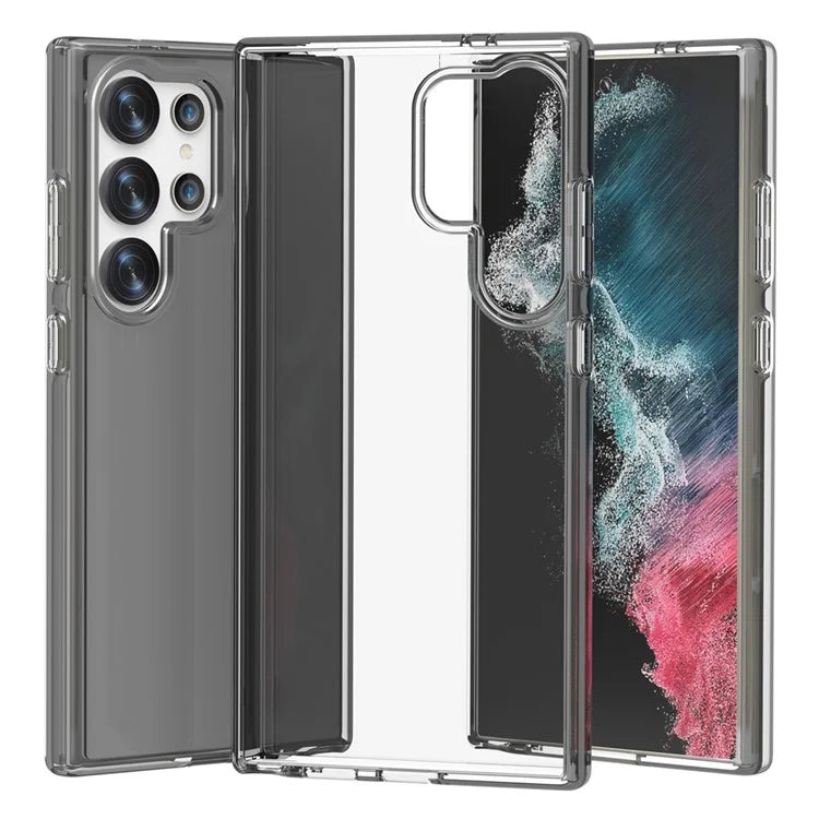For Samsung Galaxy S24 Ultra Clear Case PC+TPU Anti-scratch Phone Cover