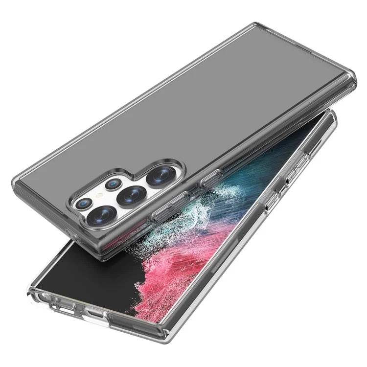 For Samsung Galaxy S24 Ultra Clear Case PC+TPU Anti-scratch Phone Cover