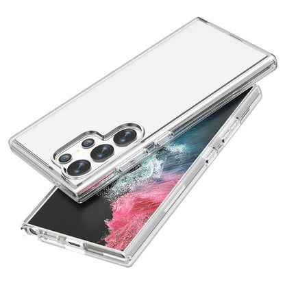For Samsung Galaxy S24 Ultra Clear Case PC+TPU Anti-scratch Phone Cover