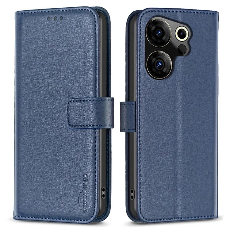 BINFEN COLOR BF17 For Transsion Tecno Camon 20 Premier 5G Case PU Leather Support Stand Phone Cover