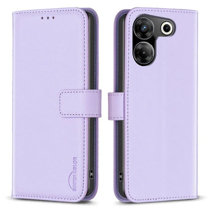 BINFEN COLOR BF17 For Transsion Tecno Camon 20 Pro 5G Case PU Leather Wallet Phone Cover