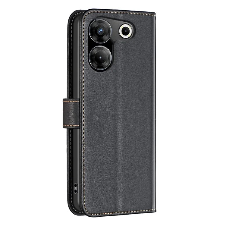 BINFEN COLOR BF17 For Transsion Tecno Camon 20 Pro 5G Case PU Leather Wallet Phone Cover