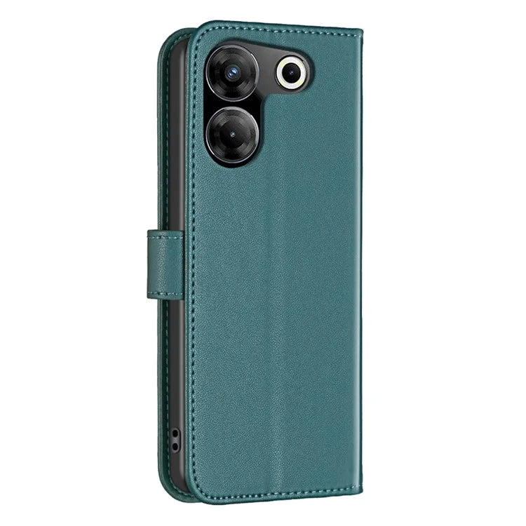 BINFEN COLOR BF17 For Transsion Tecno Camon 20 Pro 5G Case PU Leather Wallet Phone Cover