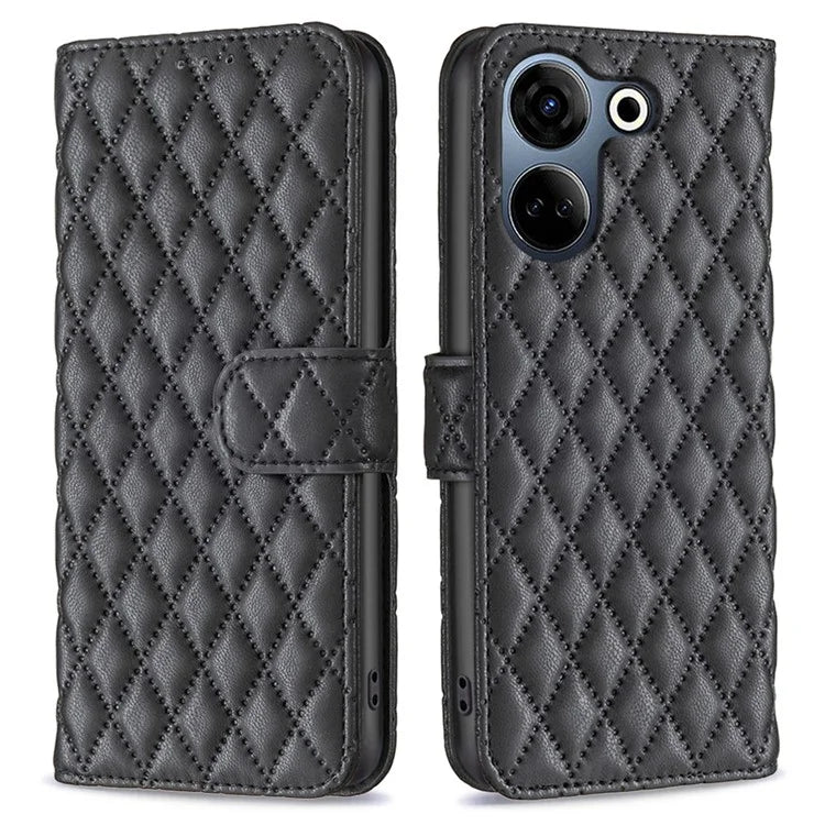 BINFEN COLOR BF Style-14 For Transsion Tecno Camon 20 4G / 20 Pro 4G Case PU Leather Anti-drop Phone Cover