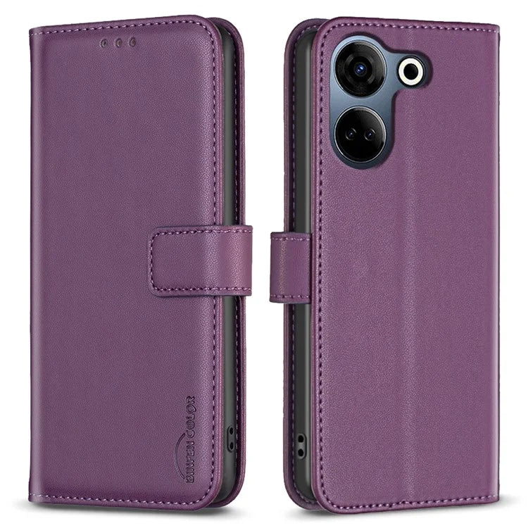 BINFEN COLOR BF17 For Transsion Tecno Camon 20 4G / 20 Pro 4G Case Flip Stand Leather Wallet Cover