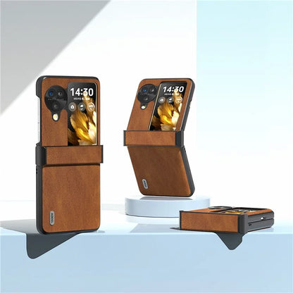 ABEEL For Oppo Find N3 Flip 5G Hinge Protection Case Vintage Phone Back Cover