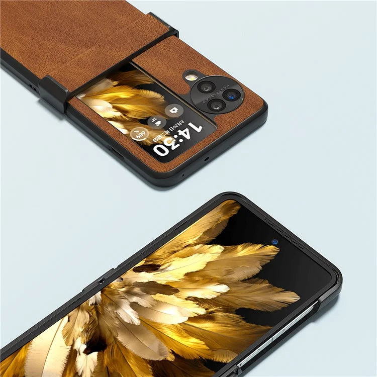 ABEEL For Oppo Find N3 Flip 5G Hinge Protection Case Vintage Phone Back Cover