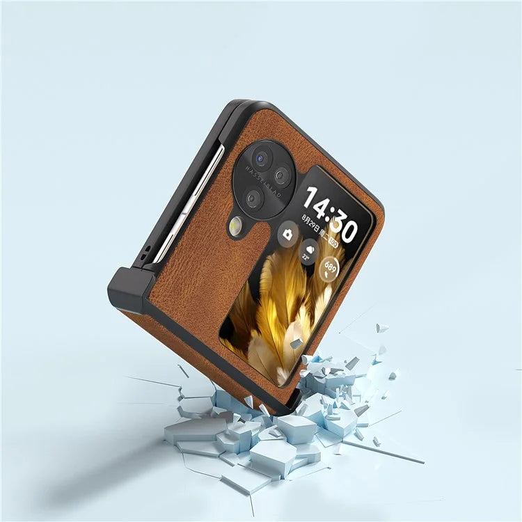 ABEEL For Oppo Find N3 Flip 5G Hinge Protection Case Vintage Phone Back Cover