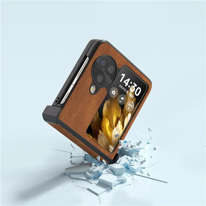 ABEEL For Oppo Find N3 Flip 5G Hinge Protection Case Vintage Phone Back Cover