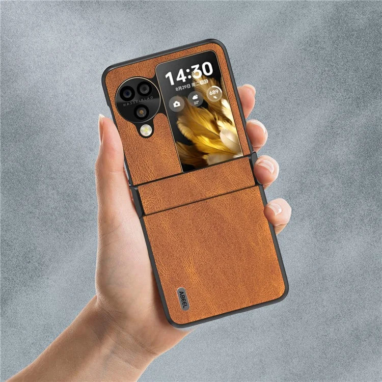 ABEEL For Oppo Find N3 Flip 5G Hinge Protection Case Vintage Phone Back Cover
