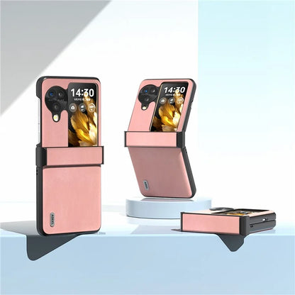 ABEEL For Oppo Find N3 Flip 5G Hinge Protection Case Vintage Phone Back Cover