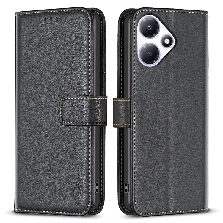 BINFEN COLOR BF17 For Transsion Infinix Hot 30 Play NFC 4G Cell Phone Cases Leather Stand Anti-drop Cover