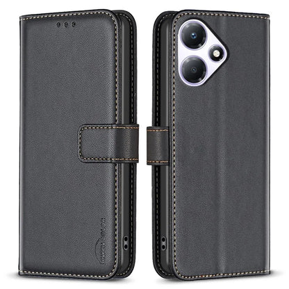 BINFEN COLOR BF17 For Transsion Infinix Hot 30 Play NFC 4G Cell Phone Cases Leather Stand Anti-drop Cover