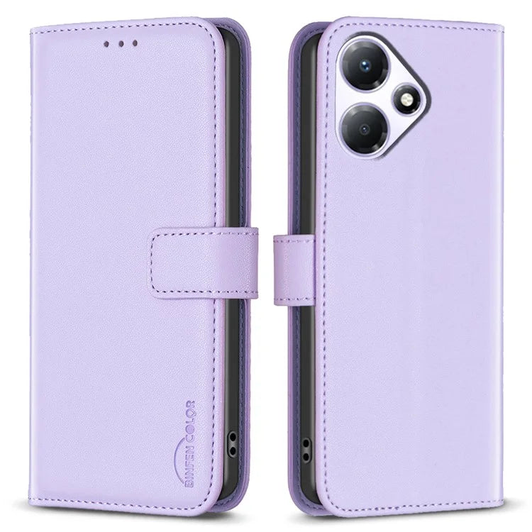 BINFEN COLOR BF17 For Transsion Infinix Hot 30 Play NFC 4G Cell Phone Cases Leather Stand Anti-drop Cover