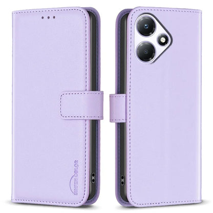 BINFEN COLOR BF17 For Transsion Infinix Hot 30 Play NFC 4G Cell Phone Cases Leather Stand Anti-drop Cover